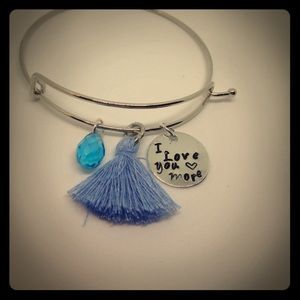 custom made hand stamped boho bracelet