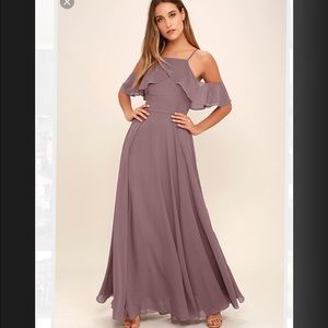 Lovely dusty purple maxi dress.