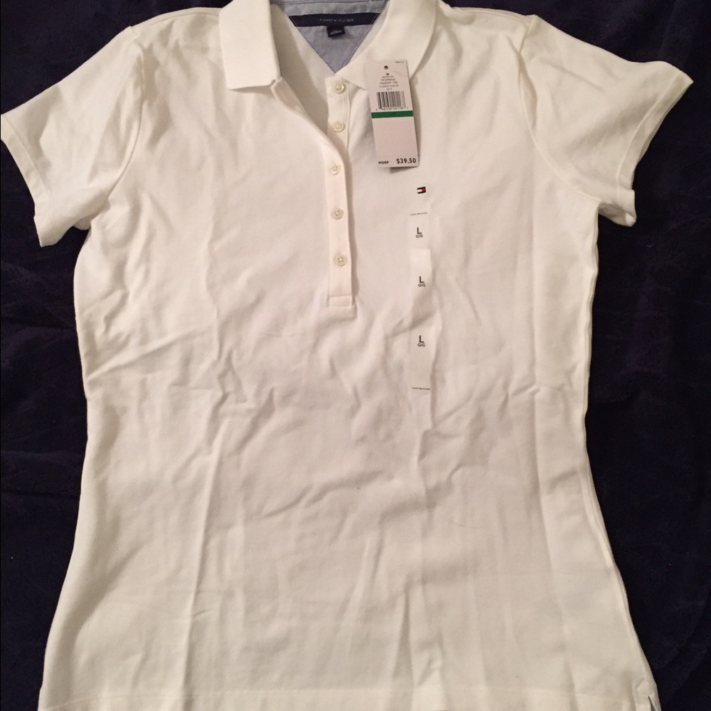 NWT Tommy Hilfiger women's white polo