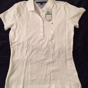 NWT Tommy Hilfiger women's white polo
