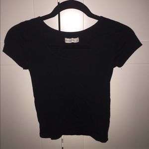 Black crop top
