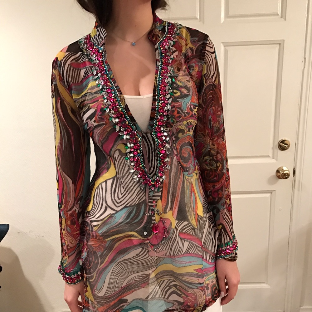 Beaded Tunic top