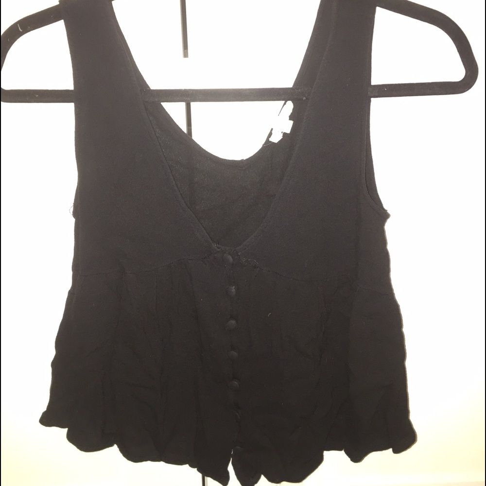 Black crop top - urban outfitters