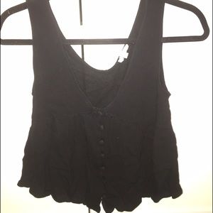 Black crop top - urban outfitters