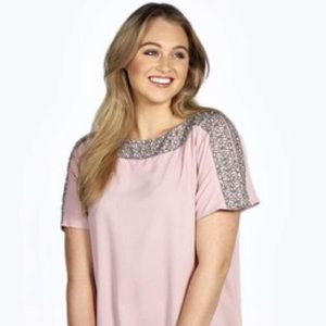 Beaded Shoulder Blouse