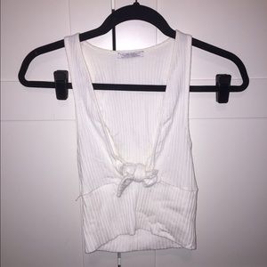 Zara White crop top