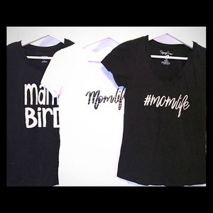 3 Pack of MomLife TShirts