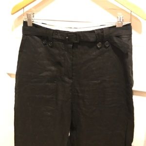 Wide Leg Linnen Pants with Belt