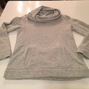 J Crew Hoodie with front pocket & cowl neck