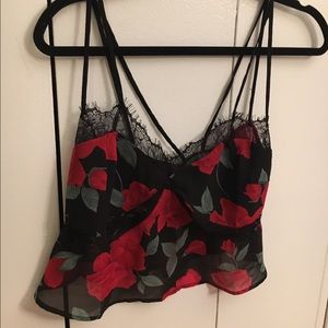 New with tags Tobi lace crop top