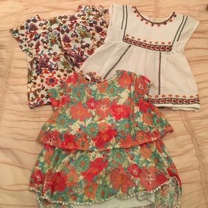 Set of three Zara tops