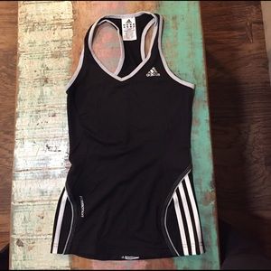 Black and White Adidas Workout/Yoga Tank