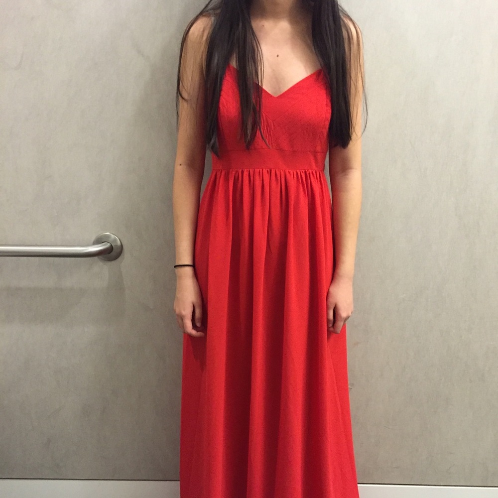 Belle Badgley Mischka Red Dress