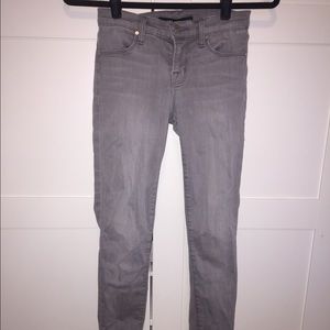 Grey super skinny jeans