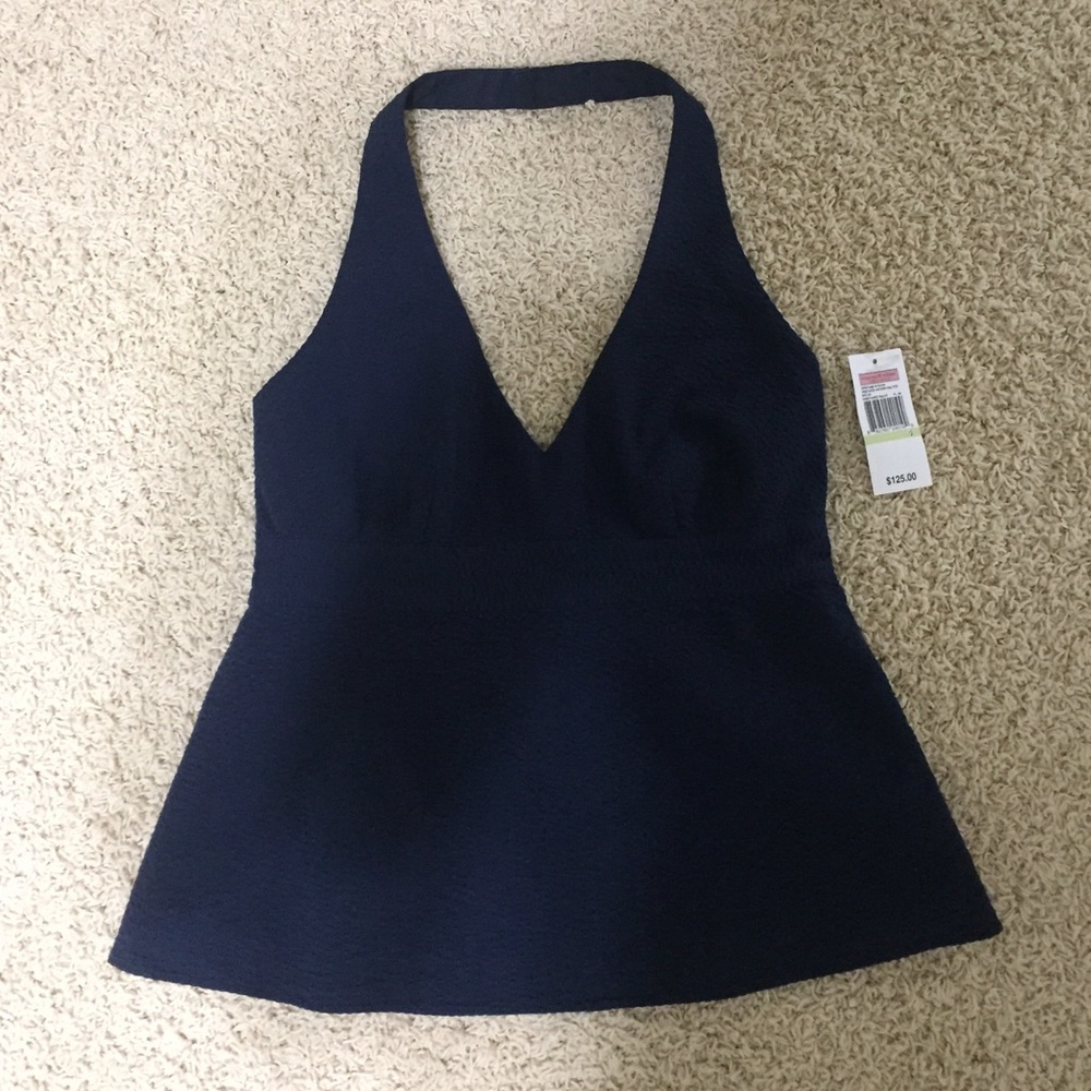 Brand New Vineyard Vines Navy Halter top