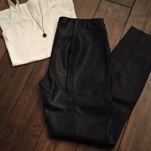 Zara Faux Leather skinny pants
