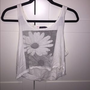 Flower print crop top - Brandy Melville