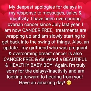 UPDATE & APOLOGY