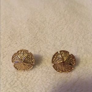 C Wonder gold shell earrings