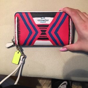 New Coach Double zip phone case/wristlet.