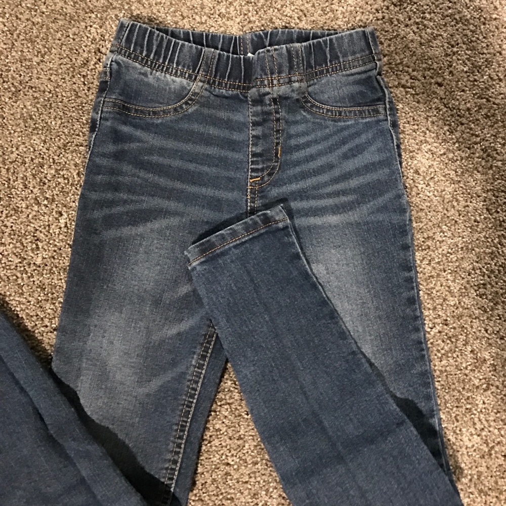 Blue jeggings
