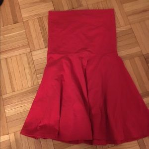 Red American apparel high waisted skirt