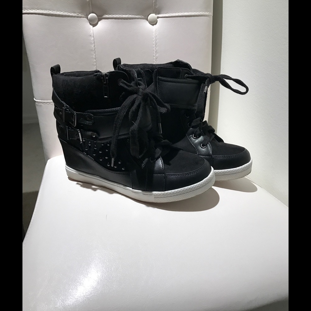 Studded Torrid Sneaker Wedges