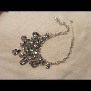 Silver statement necklace