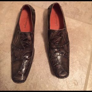Leather dress shoes