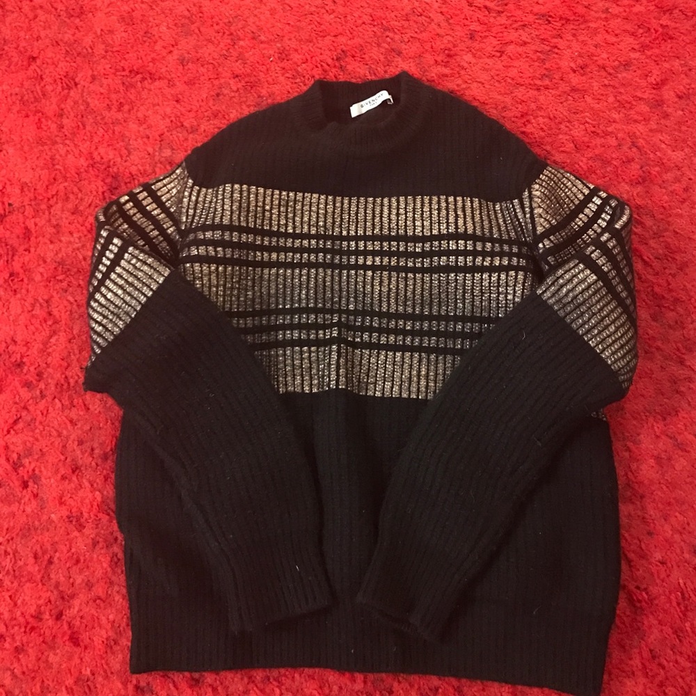 Givenchy Black and Gold Sweater