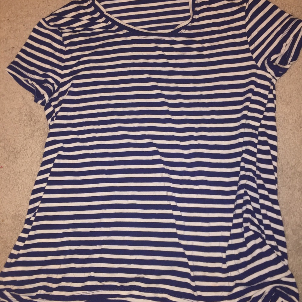 Striped Tee w/ Open back