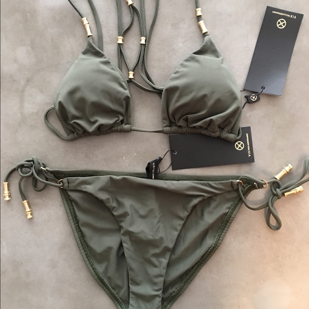 Vix Military Lucy Bikini Set Size M NWT