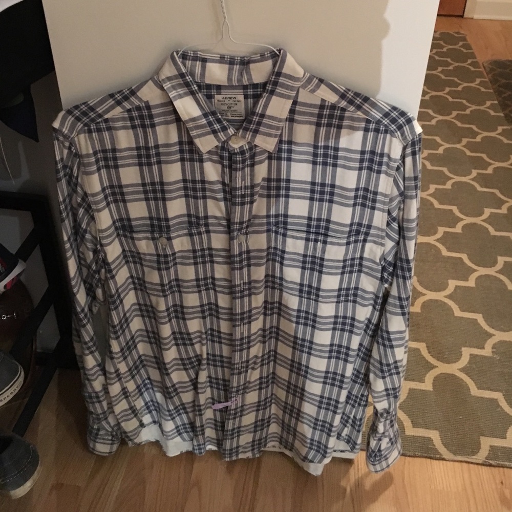 J crew plaid work shirt