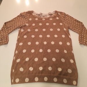 J Crew Polka Dot Sweater