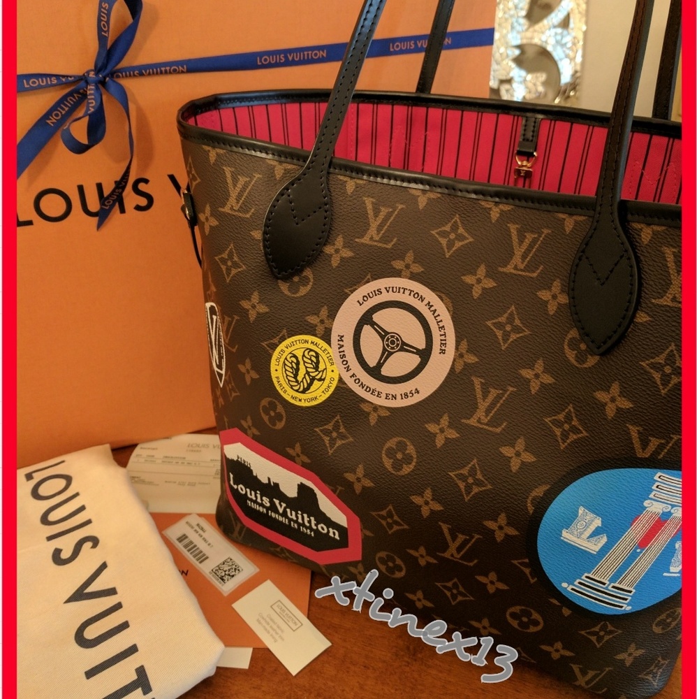 SOLD- Louis Vuitton World Tour Neverfull MM