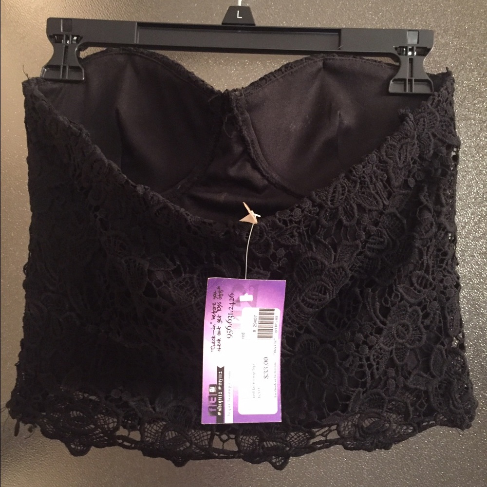 Lace crop top