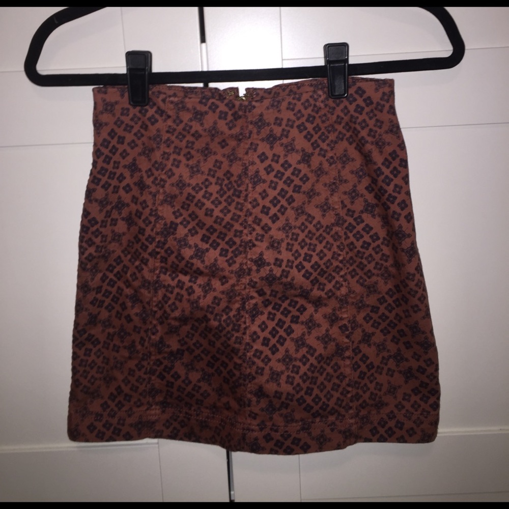 Free People printed skirt