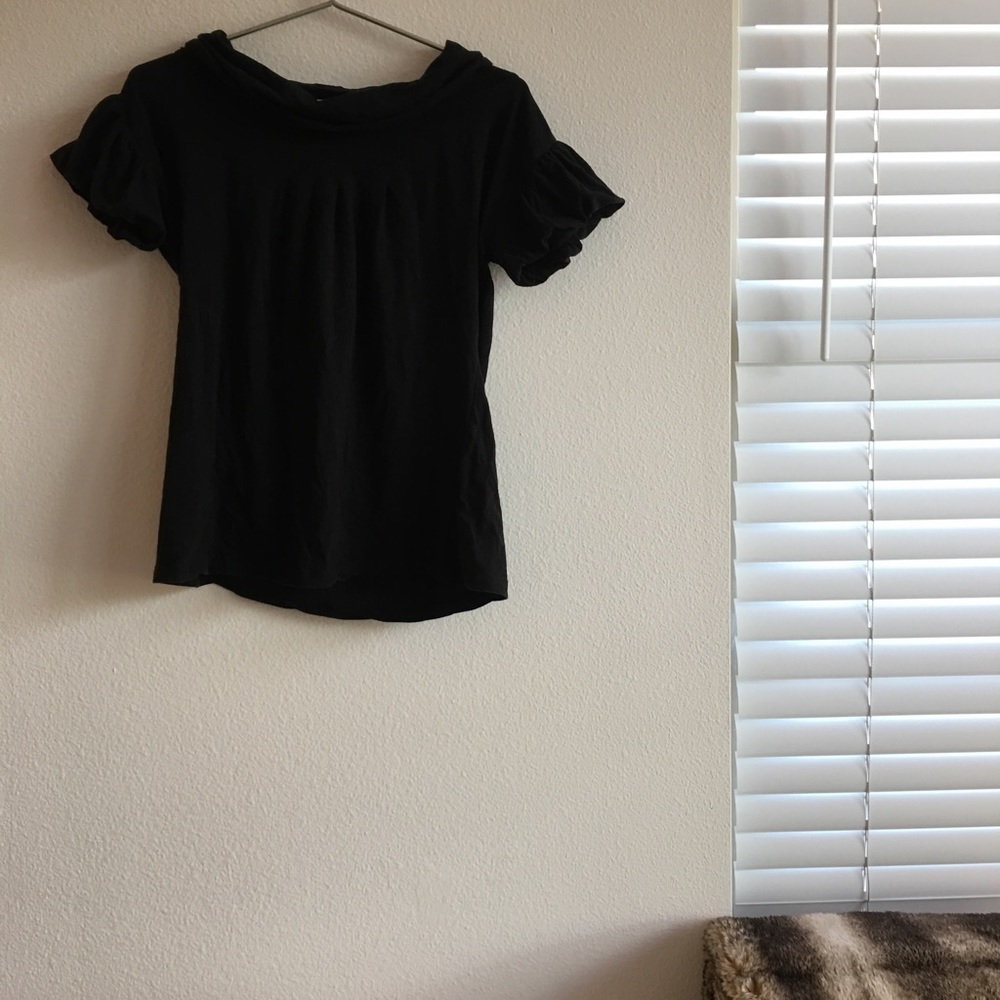 Black Anthropologie Cowl Neck Shirt