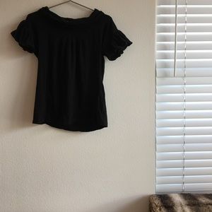 Black Anthropologie Cowl Neck Shirt