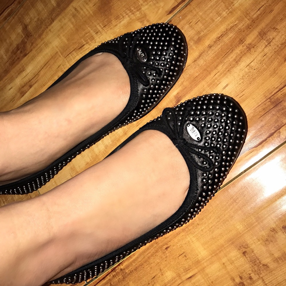 Coach studded ballet flat 💙