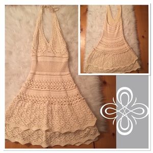 NWOT Moda International knit tiered dress SIZE S