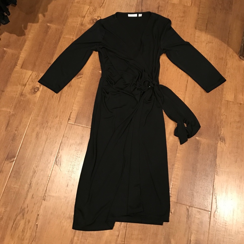 New York and Company Black wrap dress