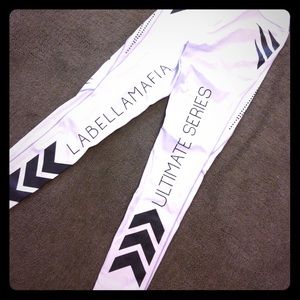 LaBellaMafia white leggings (never worn)