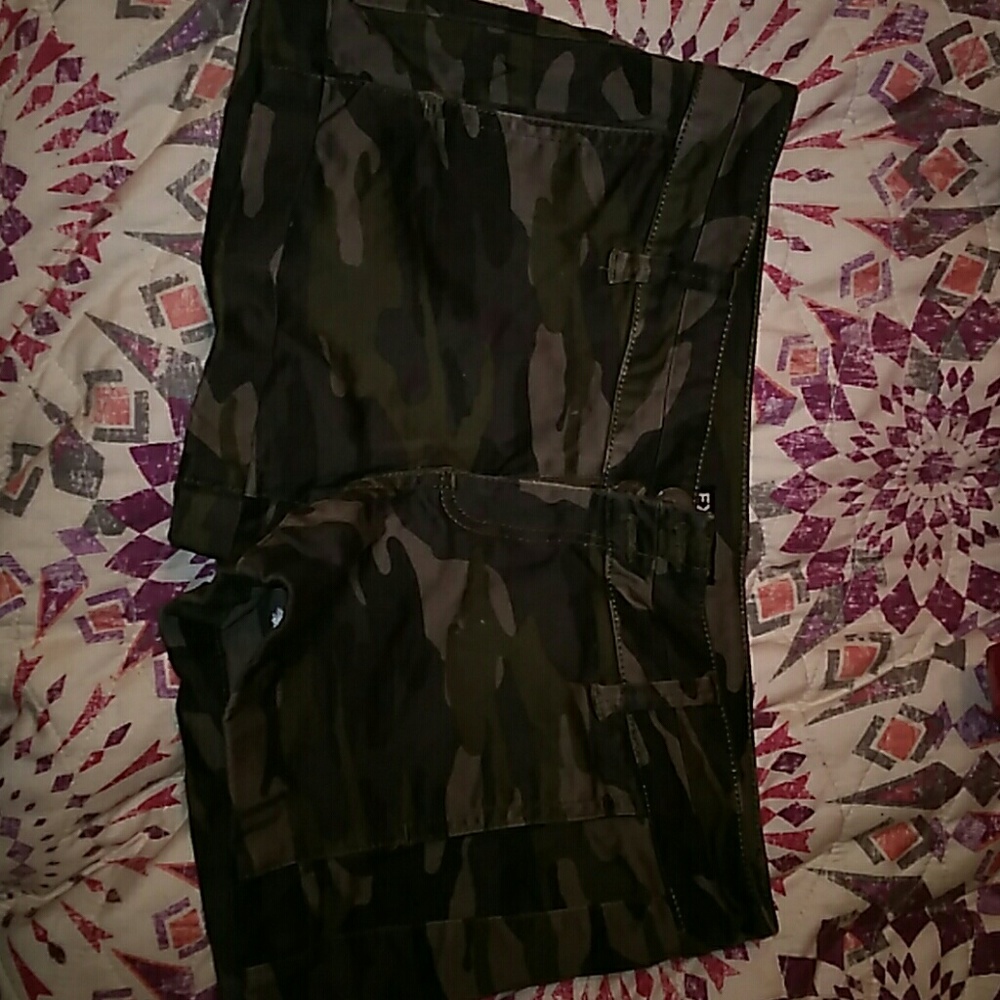 Express camo shorts