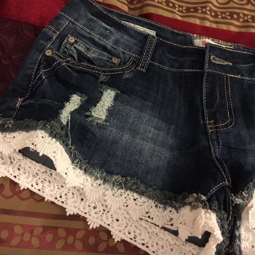 Denim shorts