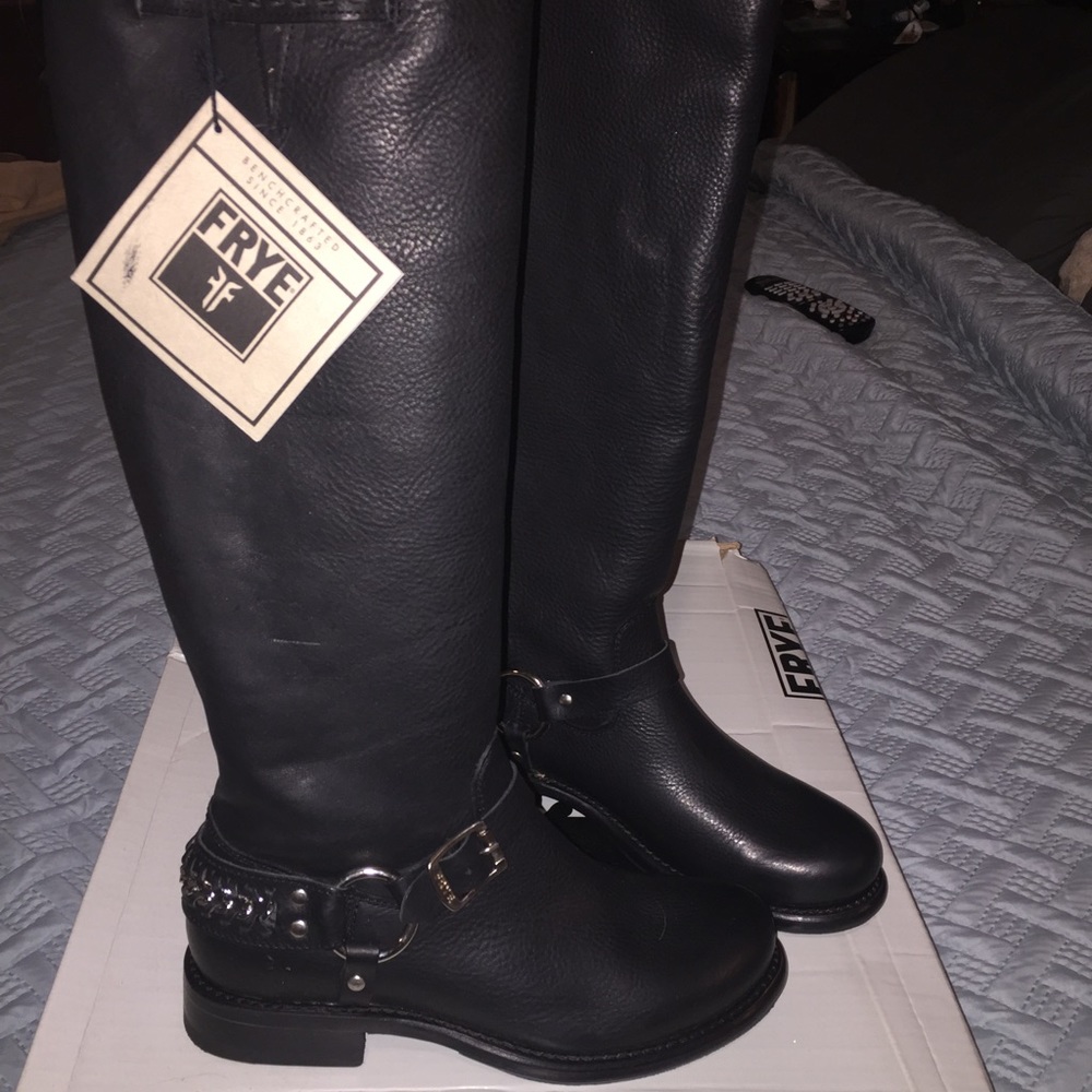 Frye Tall Jenna Harness Boots