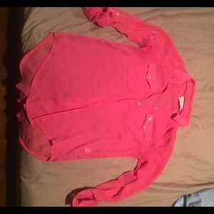 Pink Abercombie Long Sleeve Shirt