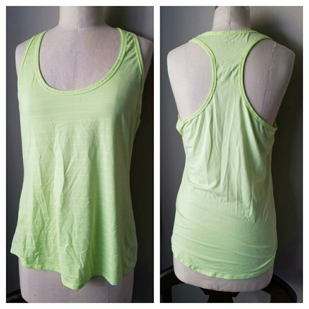 Athleta Lime Green Racerback Tank Top