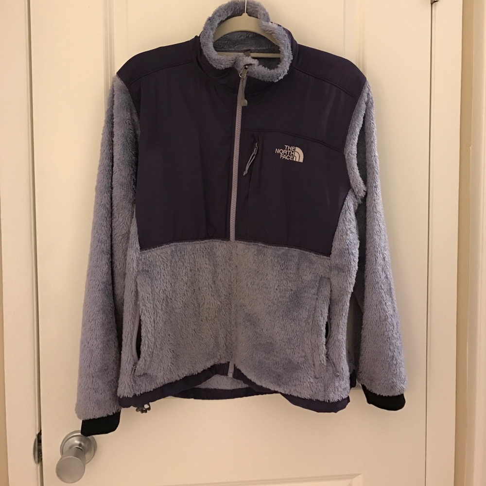 North Face Purple fuzzy Coat