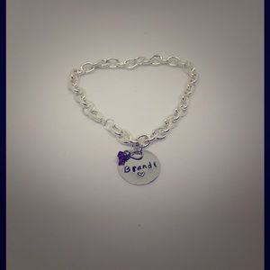 custom made hang stamped bracelet